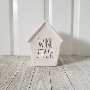 Rae Dunn WINE STASH Ceramic Piggy Bank